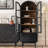Black Solid Wood+Glass Display Cases