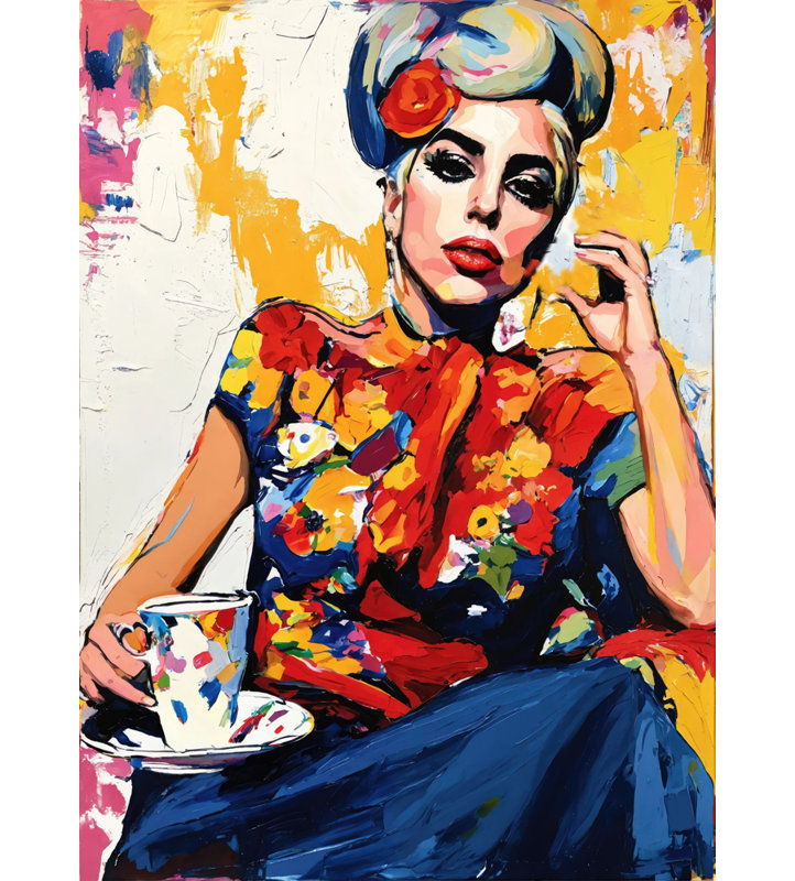 Gaga, estampe numérique sur toile tendue avec châssis, H 24 po x l 20 po