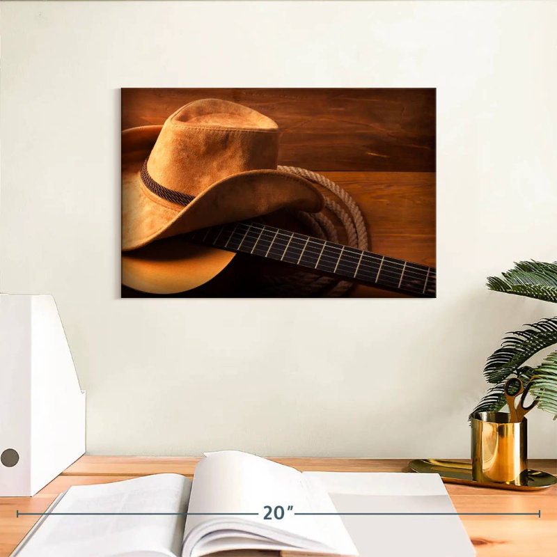 Guitare Western Country, H 8 po x l 12 po