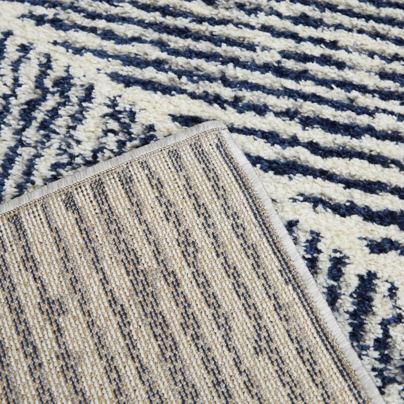 Hashtag Home Hazen Performance Navy Rug & Reviews | Wayfair