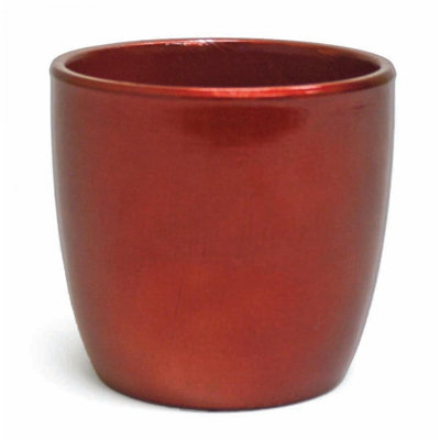 Metallic Red Planter