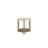 Stone Top End Table - Toffee