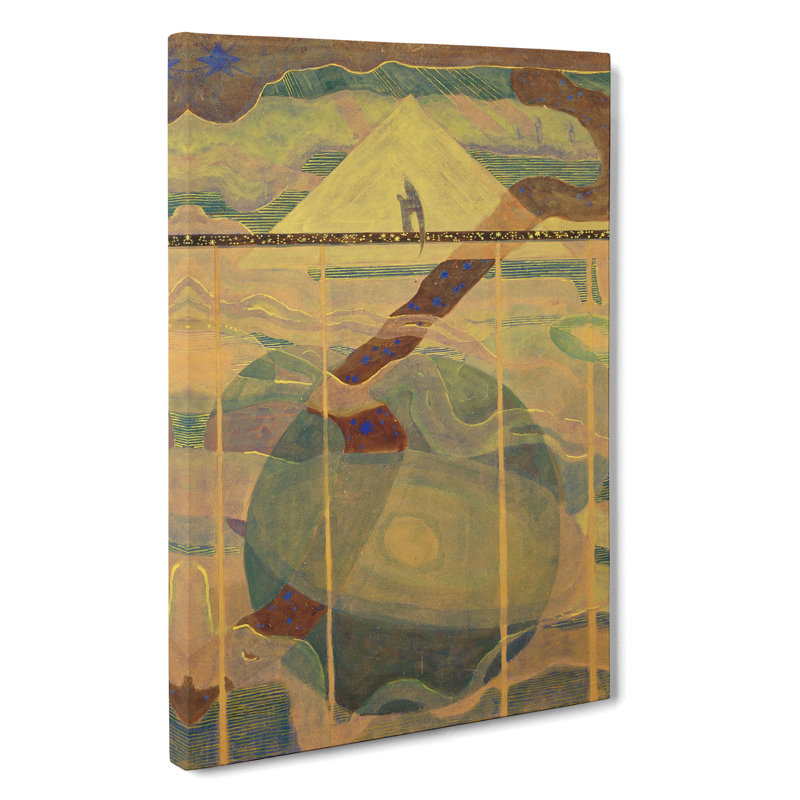 Sonata of the Stars by Mikalojus Konstantinas - Wrapped Canvas Painting, 50cm H x 35cm W x 3cm D