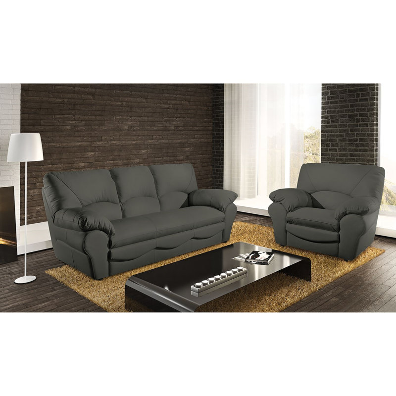 Heppman 3 Seater Sofa Bed, Dark Grey