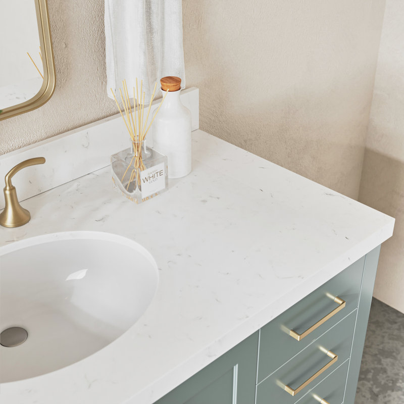 ARIEL Magnolia 48 Single Bathroom Vanity with Top, Gray
