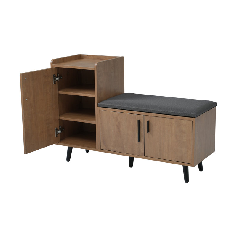 8 Pair Shoe Storage Cabinet, Brown
