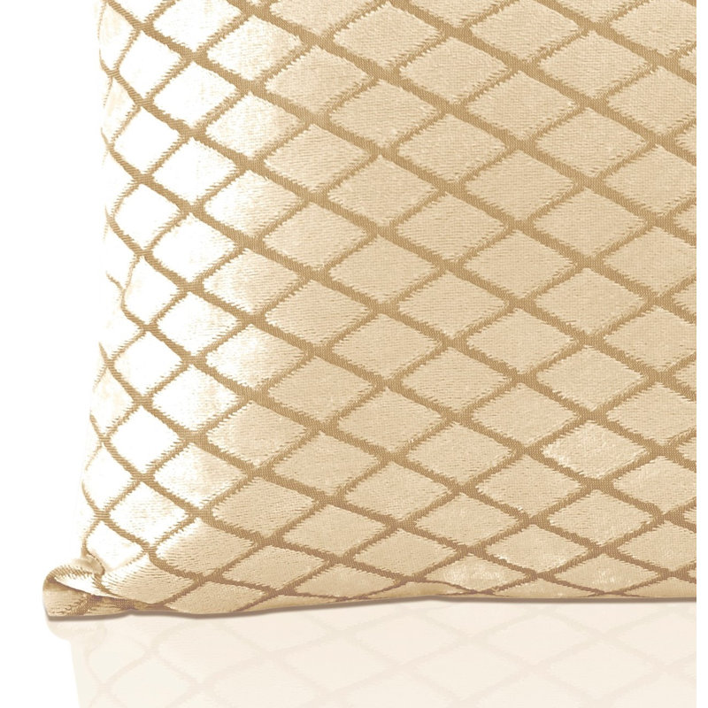 Coward Geometric Rectangular Cushion, Cream