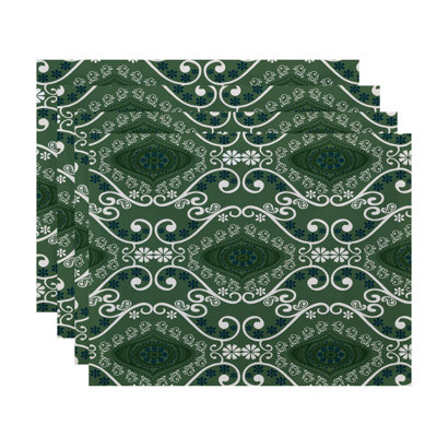 Harrel Polyester Geometric Rectangle Placemat
