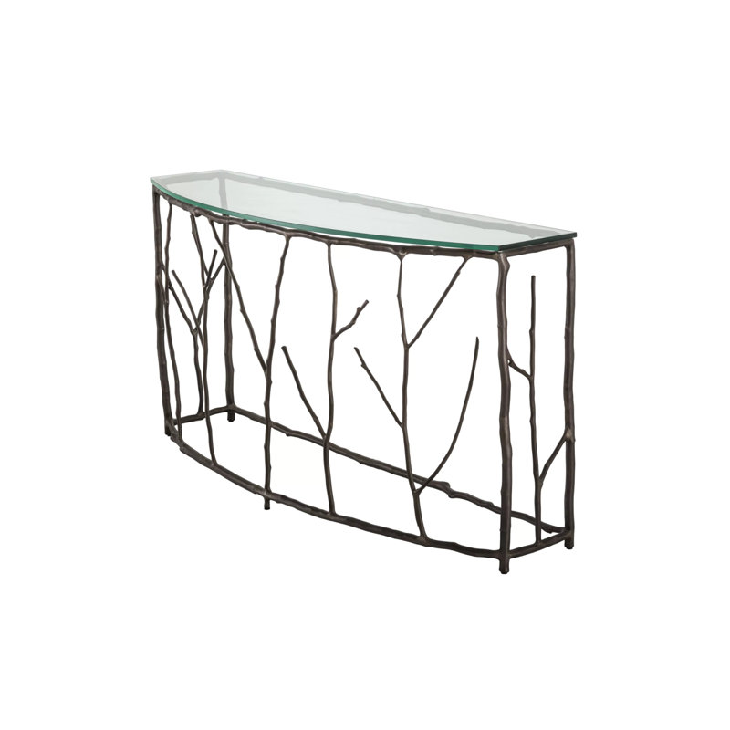 Antico 55.31'' W Glass Console Table