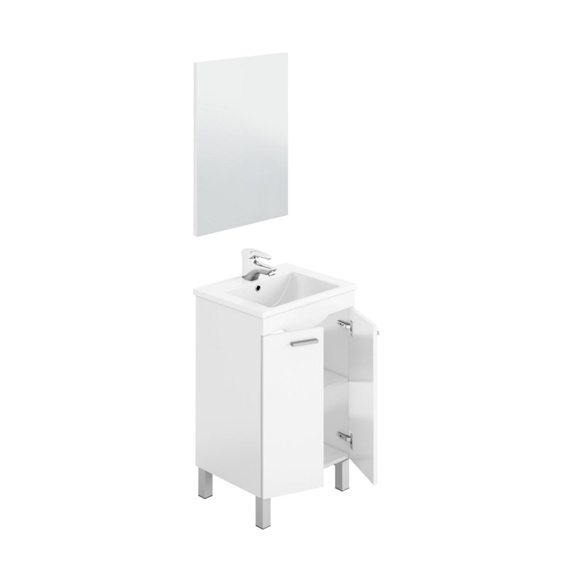 Dioselina 50cm Single Bathroom Vanity Base Only in White