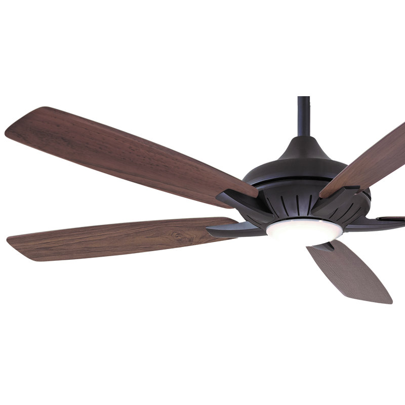 60" Dyno 5 - Blade LED Smart Standard Ceiling Fan with Remote Control and Light Kit Included, Oil Rubbed Bronze