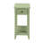 Light Green Accent Table with Bottom Shelf