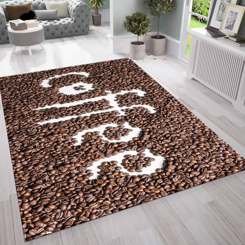 Chic With Pile Soft Type Printed Rug Featuring Vibrant Floral Motif for a Dynamic Addition to Any Living Space