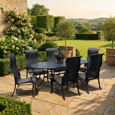 Hisham 7 Piece Dining Set by Winston Porter