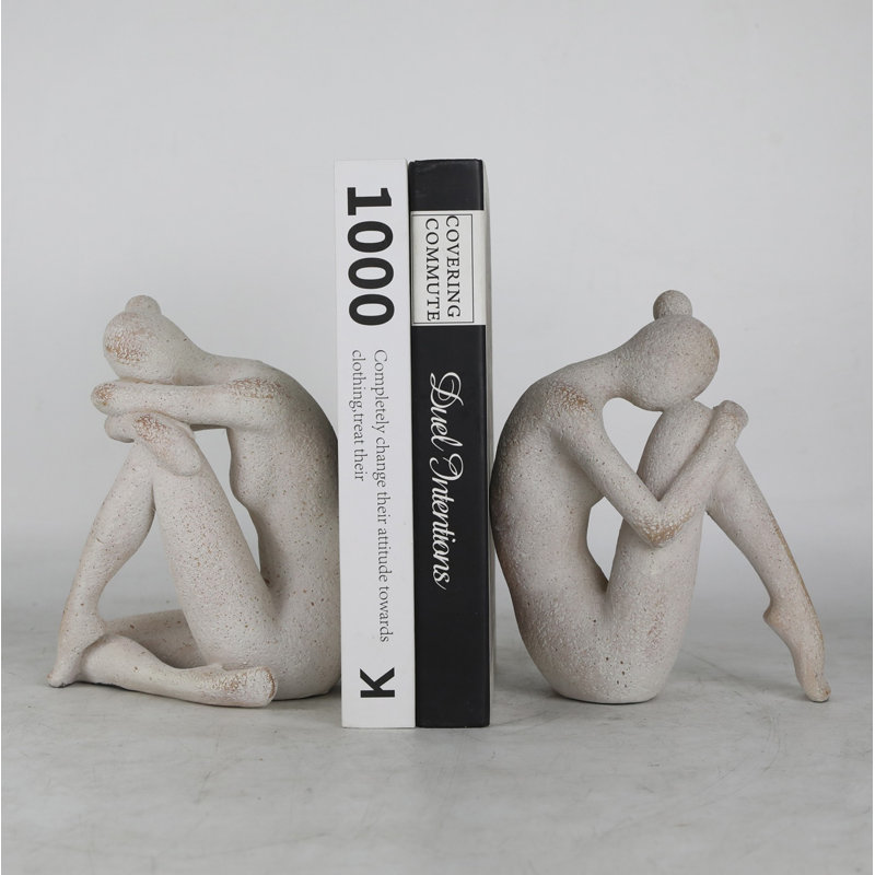Serre-livres abstrait pour femme, ensemble de 2
