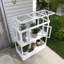 Serre en bois avec roues mobiles l 47,2 po x P 23,6 po-113607584
