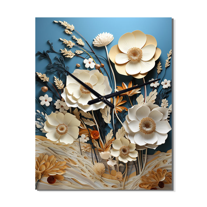 Horloge murale moderne Drakus - Plants, Grand