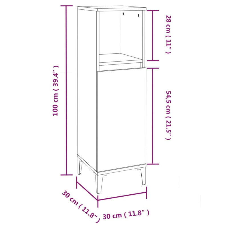 Drumcullen Bathroom Furniture Suite, Smoked Oak