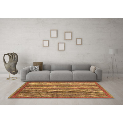Keyshun Washable Striped Indoor Rug