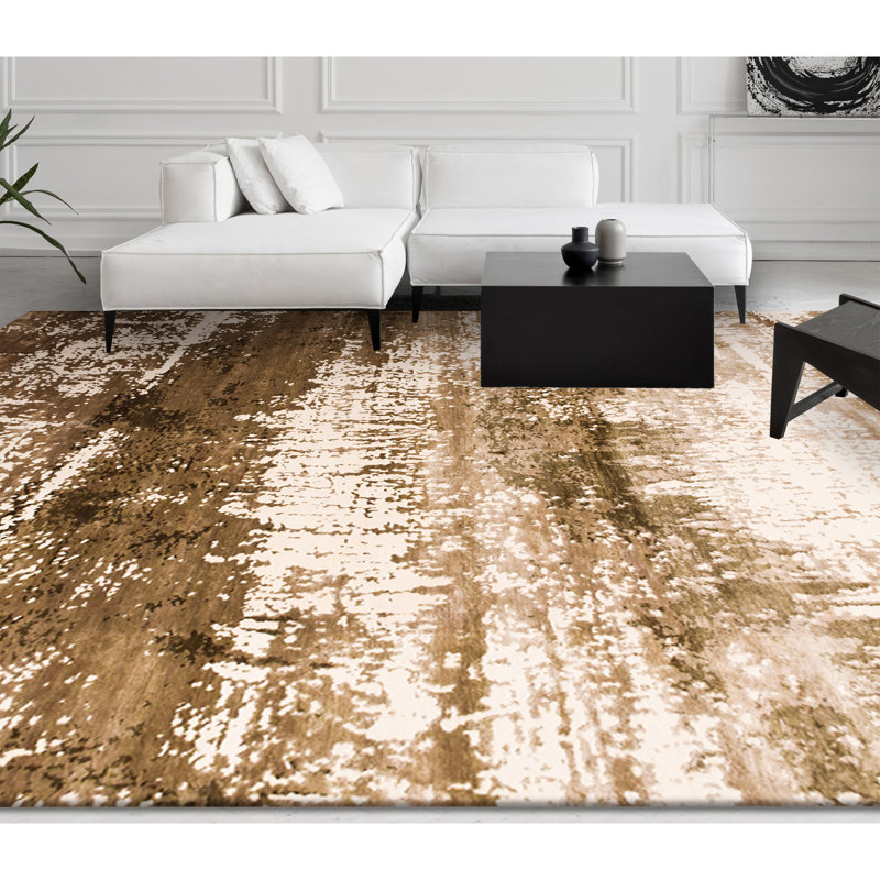Area Rug in Cream, Rectangle 10' x 14'
