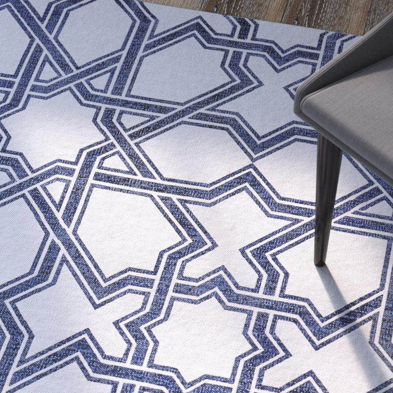 Paolucci Cotton Geometric Indoor Rug, Rectangle 8' x 10'