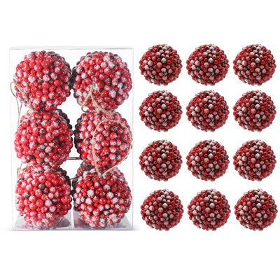 Ensemble d'ornement boule 12 pièces