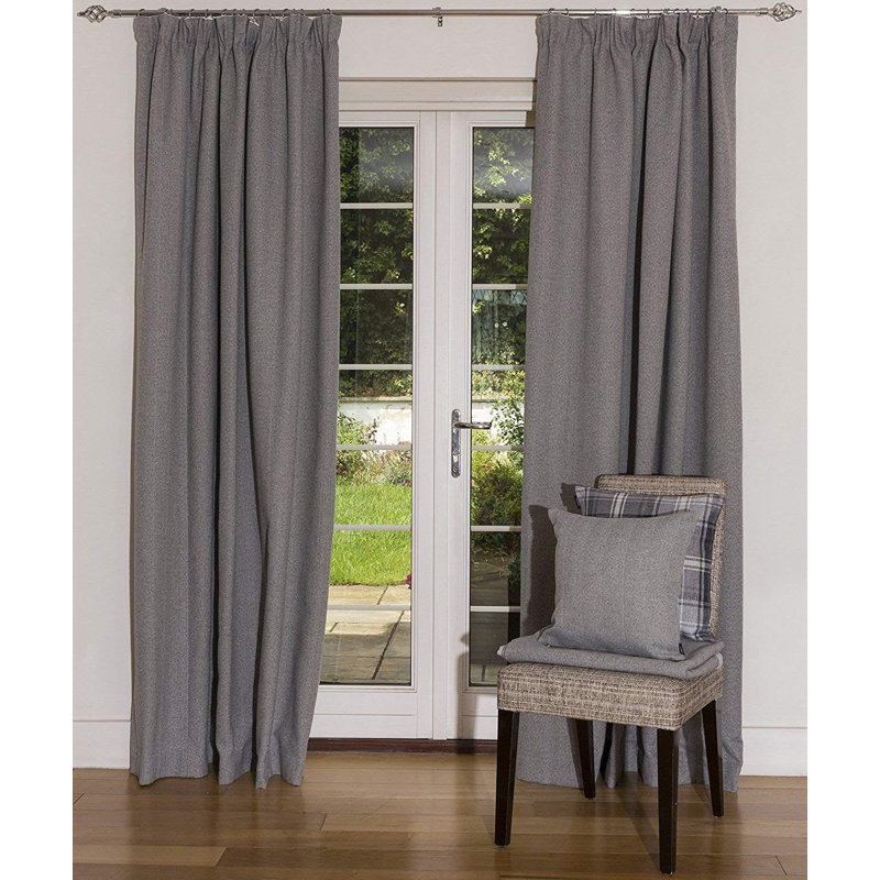 Anson Blackout Curtain Pair, 228 W x 182 D cm