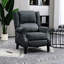 Fauteuil inclinable pour fauteuil de détente, gris anthracite et lin respirant