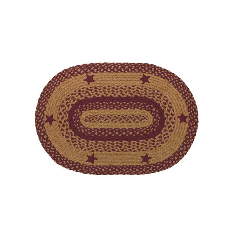 Star Geometric Indoor Rug, Oval 1'8" x 2'6"