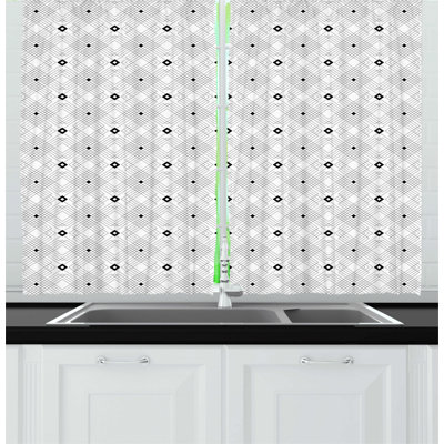 Pointed Kitchen Curtain
