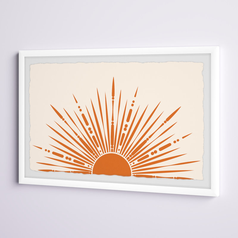 «The Sun Rays», reproduction encadrée, H 20 po x l 30 po x P 1,5 po