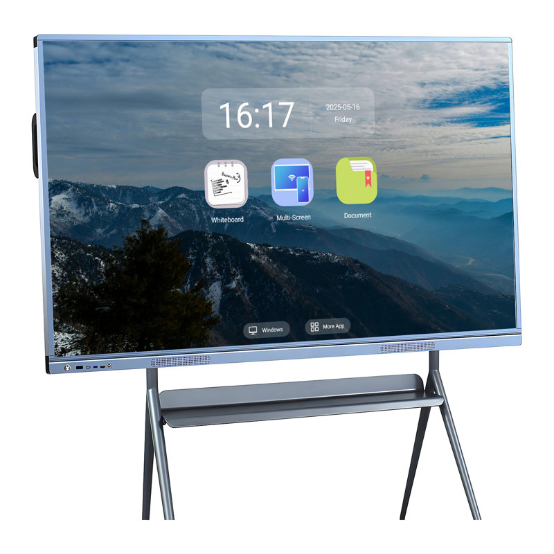 JYXCN 4K Smart Board, tableau blanc interactif à double système d'exploitation, écran tactile intelligent pour les présentations en classe et en entreprise