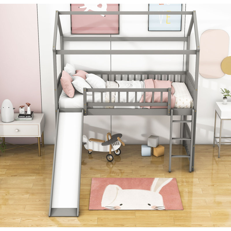 Lit mezzanine simple Clevenger par Harper Orchard, gris