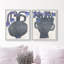 Indigo Vases Set Set by Oliver Gal-260955172-8013845