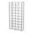 Tempered Glass Wine Storage LED Curio Cabinet Chrome