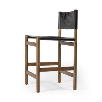 Kena Bar Stool with Solid Wood Frame