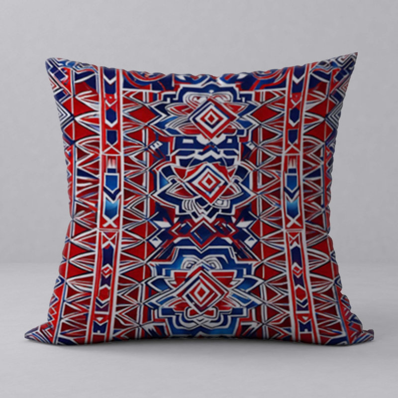 Pillow New ManosMorenas Vibrant Character & Patterns/ size 18"x18"