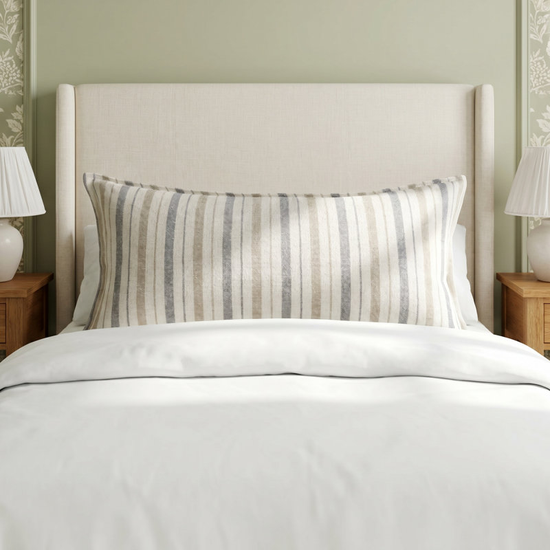 Housse et insert de coussin en lin Naples, 14 po x 24 po, Rectangular