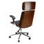 Chaise de travail en cuir véritable Iwan