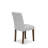 Amelius Parsons Dining Room Chairs - Light Gray Polyester Fabric Upholstered Seat and Button Tufted Chair Back – Antique Walnut Finish, SET OF 2-644054444-644054447