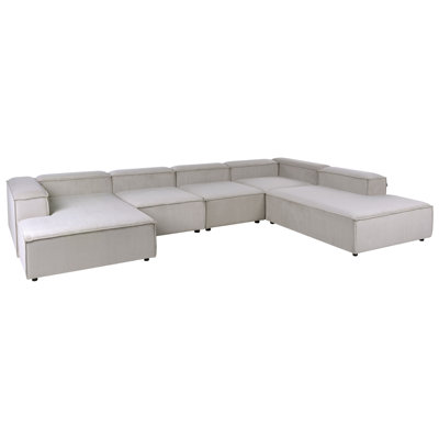 Alexs 5 Seater Corduroy Corner Sectional