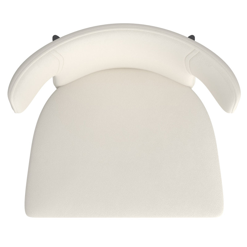 Chaise d'appoint rembourrée Lewell, Beige
