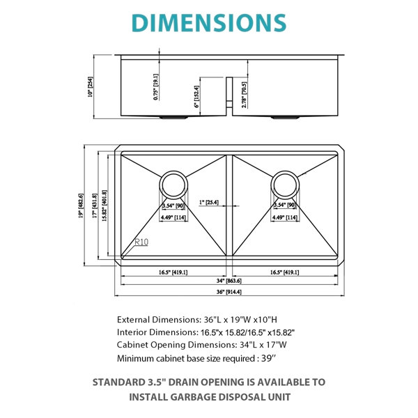 Dimensions du produit