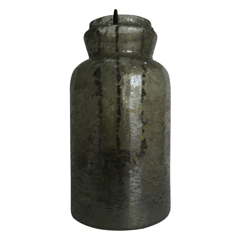 Rollison Glass Tabletop Hurricane, 15" H x 8" W x 8" D