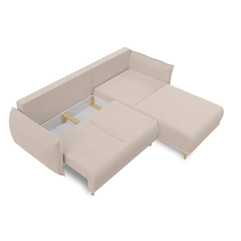 Afonso 4 Seater Sofa Bed, Light Pink
