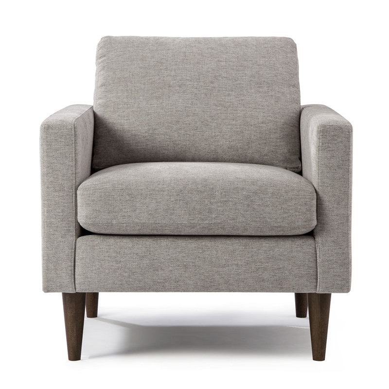 Fauteuil club de 33 po de largeur Trafton, Noyer foncé, Bois de rose