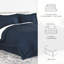 Ensemble de literie complet en microfibre de 8 pièces Simply Soft-115303882-115303887