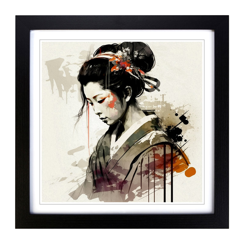 Single Picture Frame Print on Wood, Black