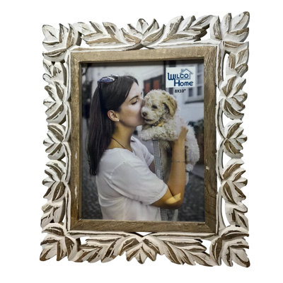 Brown Wood Embossed Picture Frame