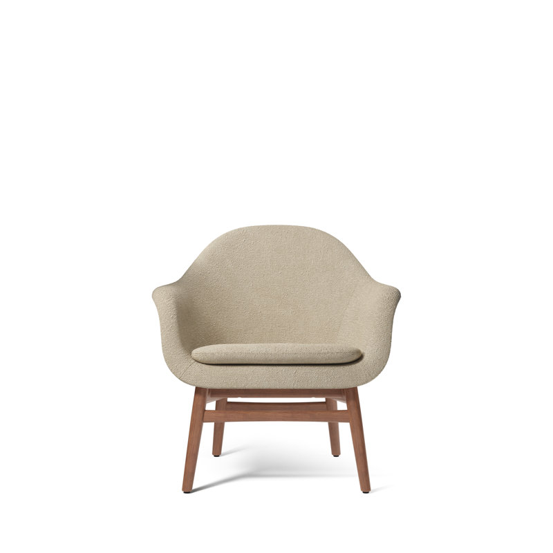 Harbour Armchair, Bouclé 02 Acrylic, Walnut